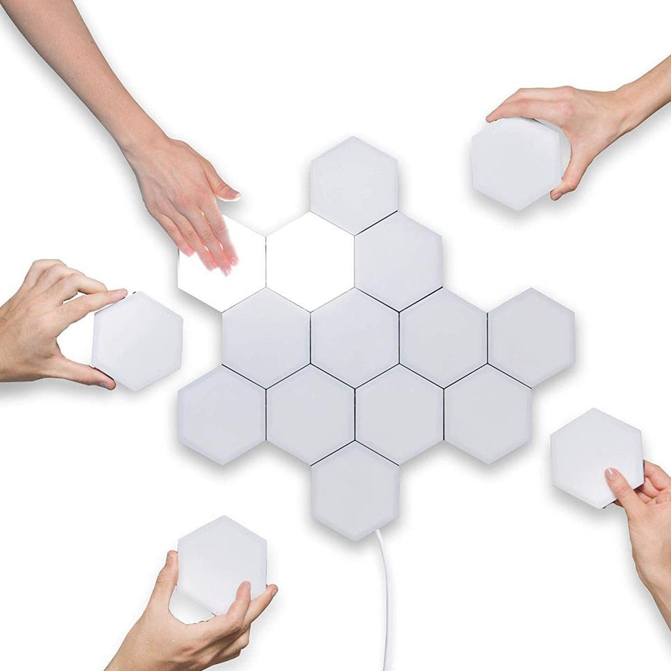 Quantum lamp led Hexagonal lamps modular touch sensitive lighting night light.