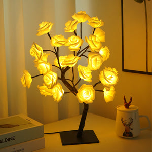 Led Rose Tree Bouquet Table Lamp