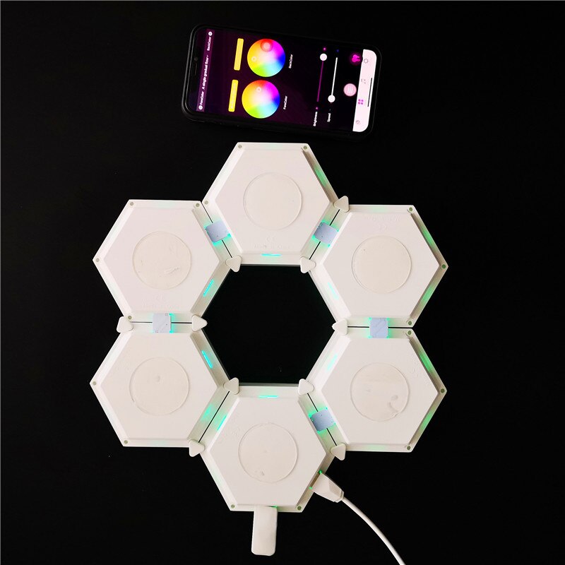 LED Dimmable Multi Function Lighting Modes Hexagon Light