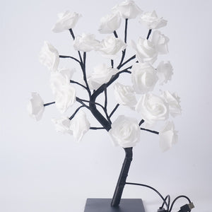 Led Rose Tree Bouquet Table Lamp