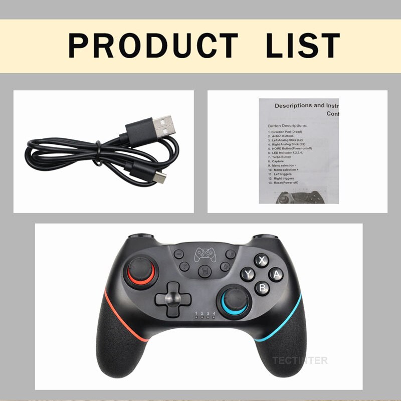 Wireless Bluetooth Gamepad For Nintendo