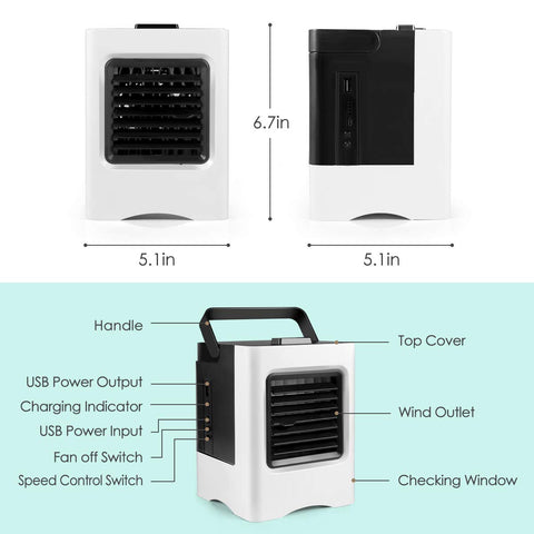 Image of 4 in 1 Rechargeable Portable Air Conditioner