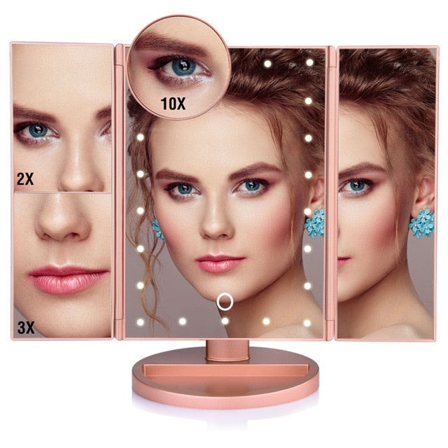 LED Touch Screen Makeup Mirror