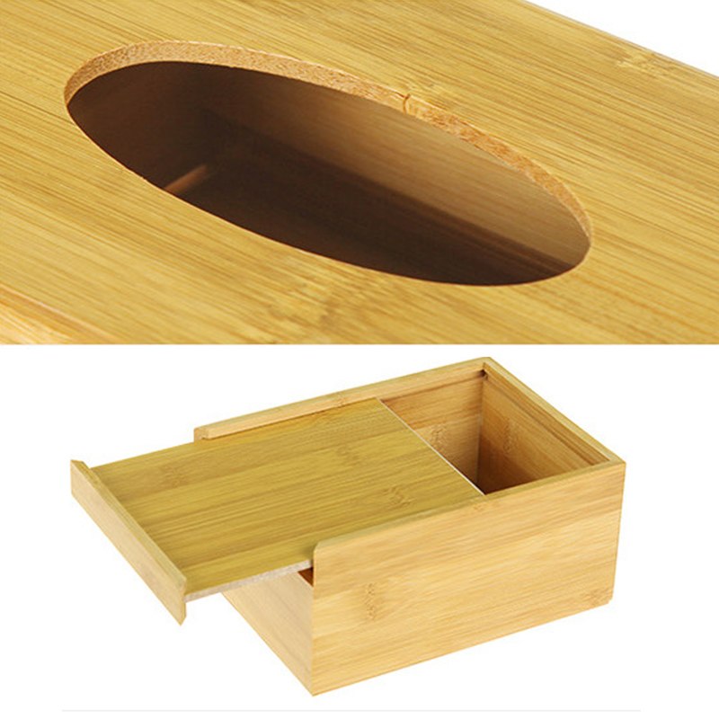 Bamboo Tissue Holder Case
