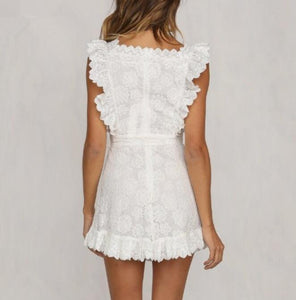 Elegant Embroidery Lace  Dress