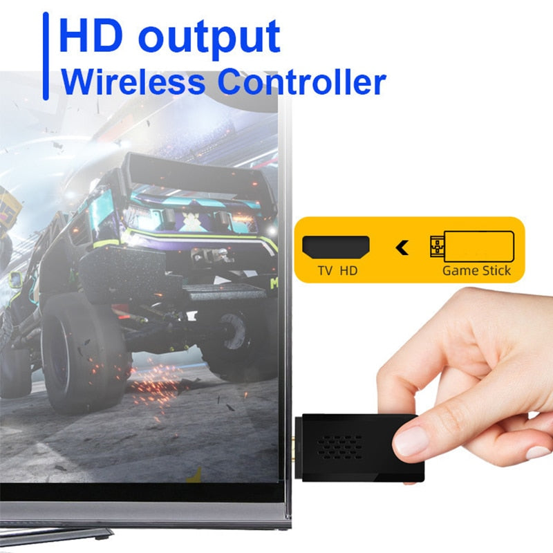 4K Game Stick 2.4G Wireless Controller PS1/FC Joystick