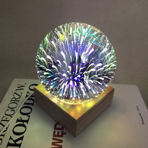 USB power supply 3D colorful crystal night light.