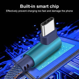 USB Type C 90 Degree Samsung S8 S9 Note Cable