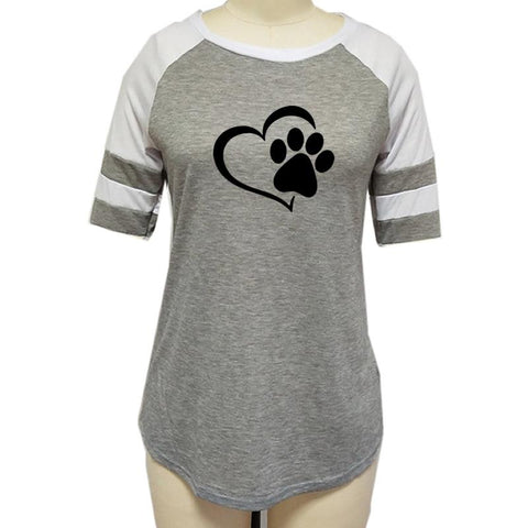 Image of Dog Paw Print T-shirt