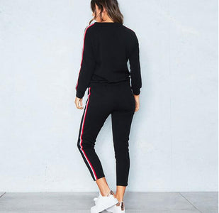 2 Piece Clothing Set Leisure Sports Suit Sweatshirt+Pants Tracksuit.