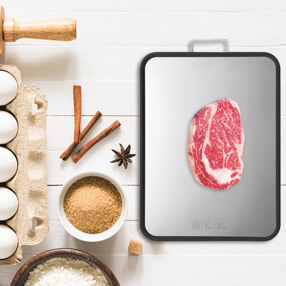 Multifunctional Thick Double-sided Cutting Board Stainless Steel.