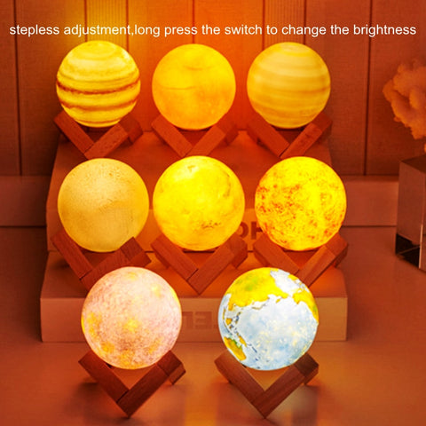 Image of 3D Print Eight Planets Lamp Night Light