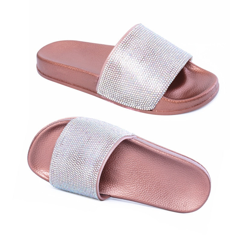 Crystal Diamond Bling Beach Flip Flop