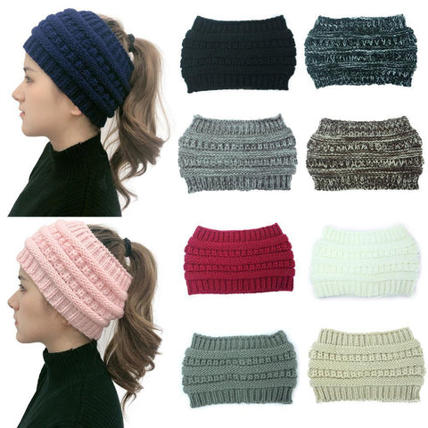 Image of Knitted Crochet Beanies Winter Hats.