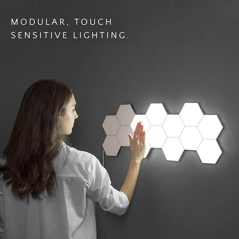 Image of Quantum lamp led Hexagonal lamps modular touch sensitive lighting night light.