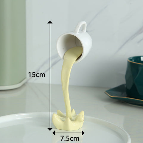 Image of Coffee Cup Hanging Spoof 3D Three-Dimensional