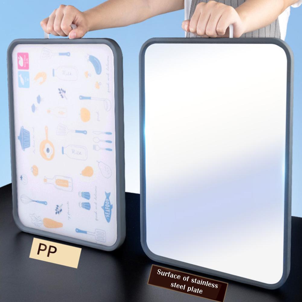 Multifunctional Thick Double-sided Cutting Board Stainless Steel.