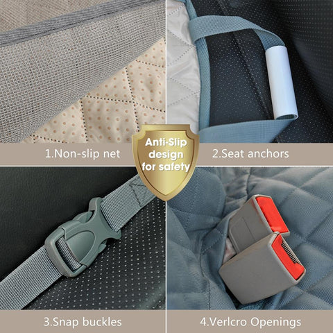 Image of Dog Car Seat Cover View Mesh Waterproof.