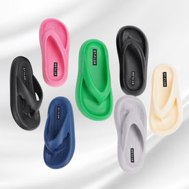 Summer Clip-Foot Bread Slippers