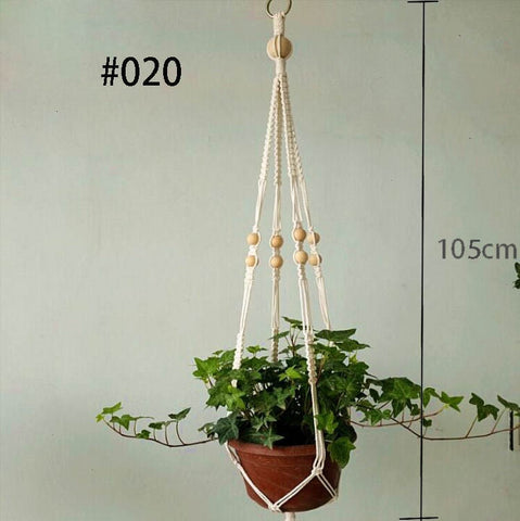 Image of Handmade Macrame Plant Hanger Wall Decoration