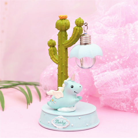 Image of Resin Moon Unicorn LED Night Light