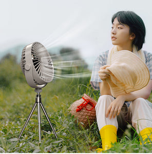 Multi-Function Tripod Outdoor Camping Lighting Fan