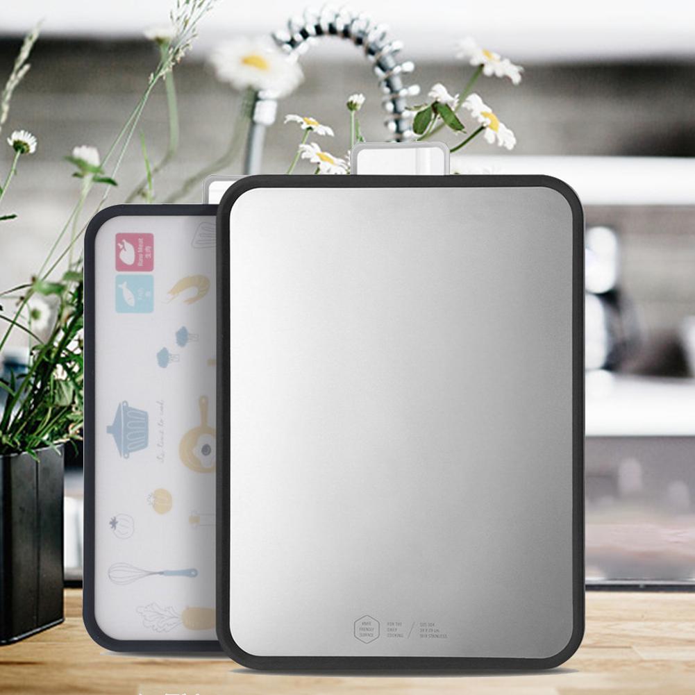 Multifunctional Thick Double-sided Cutting Board Stainless Steel.