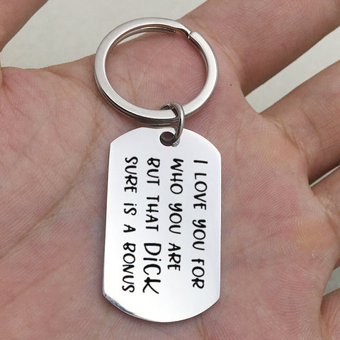 Image of Couple stainless steel keychain