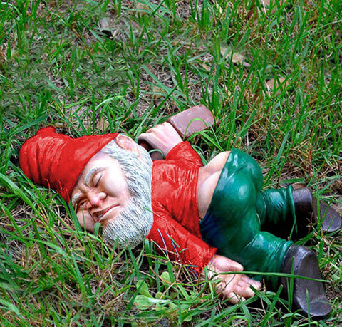 Image of Drunken Dwarf Resin Christmas Courtyard Ornaments