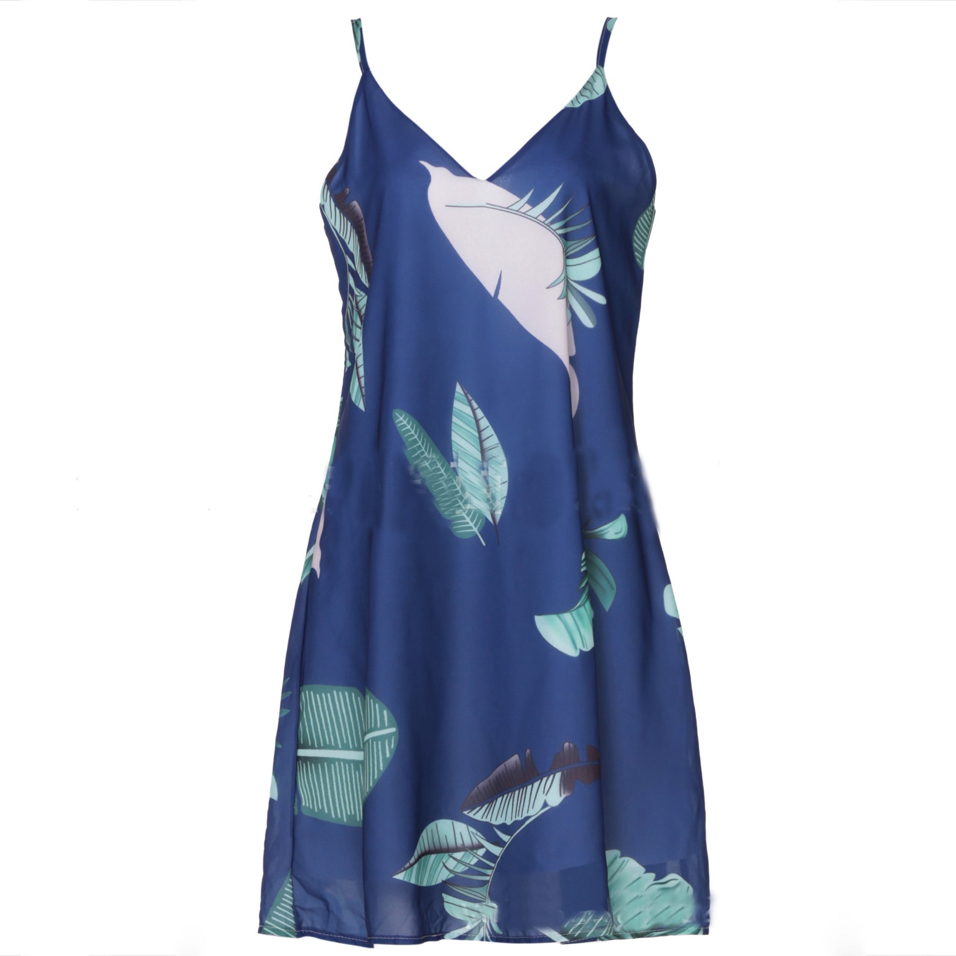 Palm Leaf Print Dress