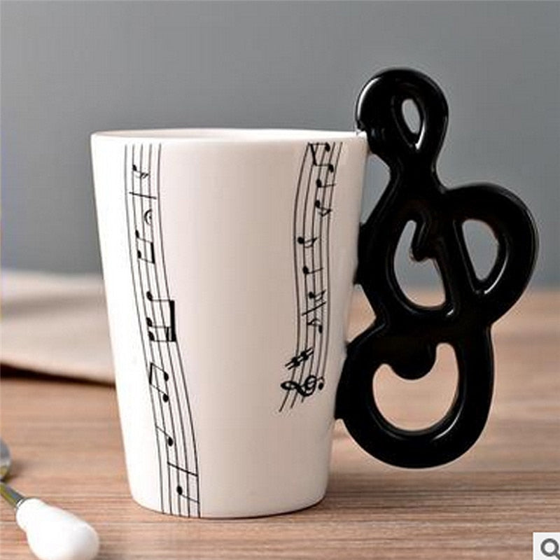 Guitar Ceramic Cup Unique Gift.
