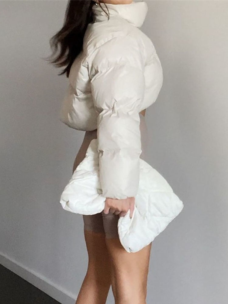 Women's Cotton-padded Thick Short Parka Jackets