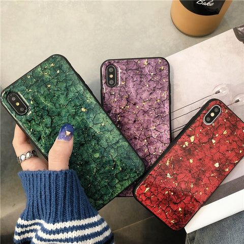 Image of Marble Glitter Phone Case For iPhone