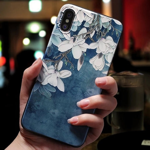 Image of Rose Flowers Black Phone Case For iphone