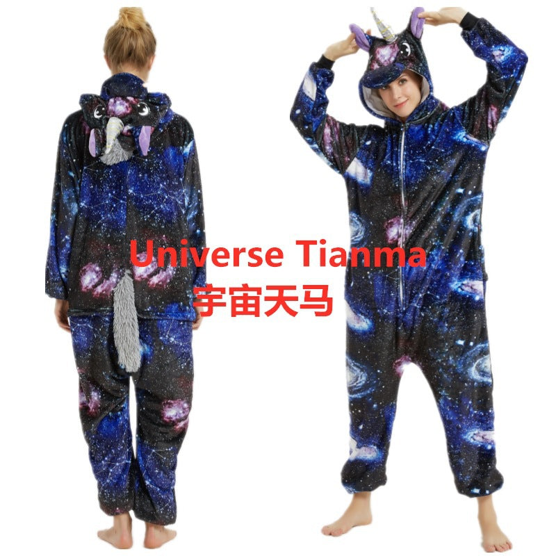 Unicorn Rainbow One-Piece Pajamas