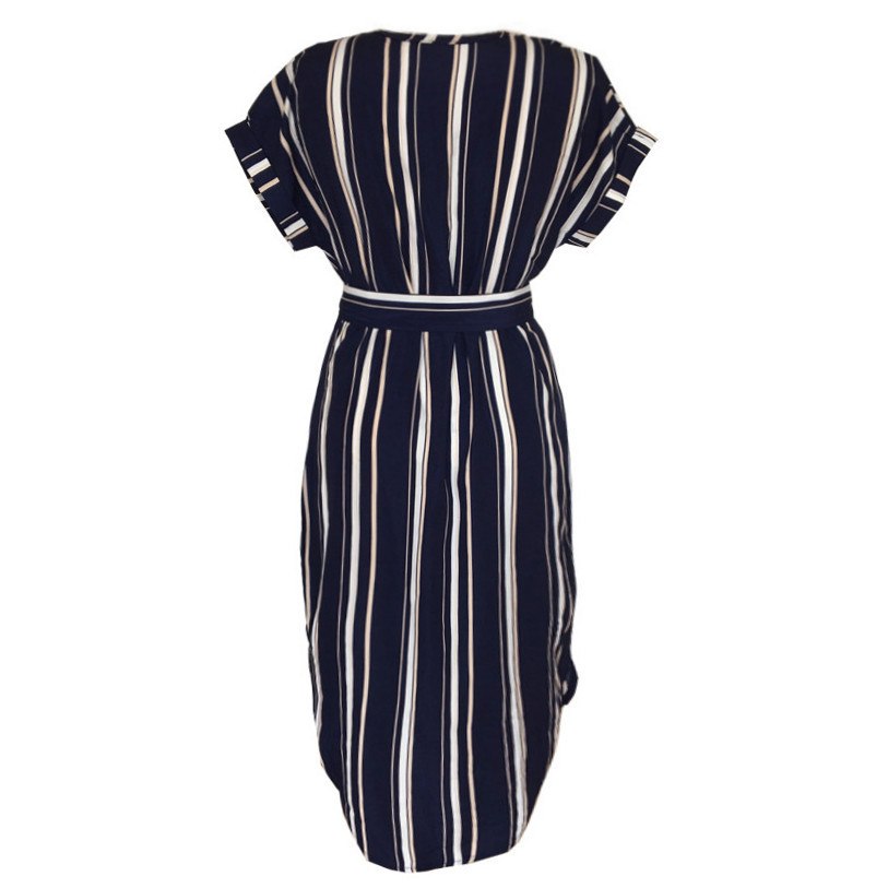 Striped Office Pencil Dress