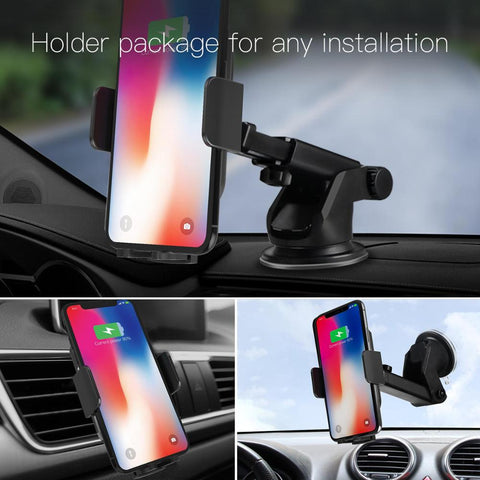 Image of Smart Wireless Car Charger Holder.