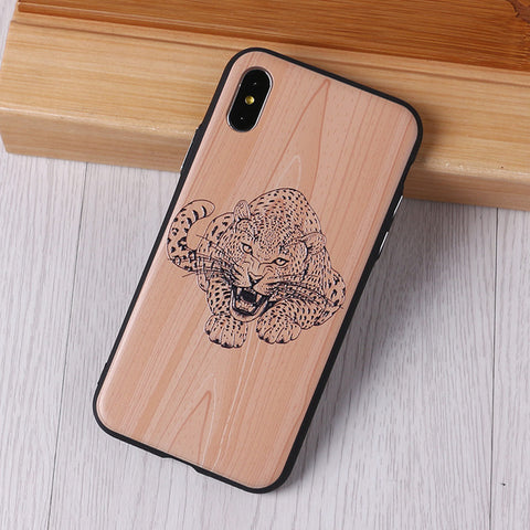 Image of Imitative Wood Cover For Iphone