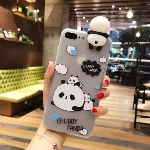 Image of 3D Cute Cartoon Panda For iPhone