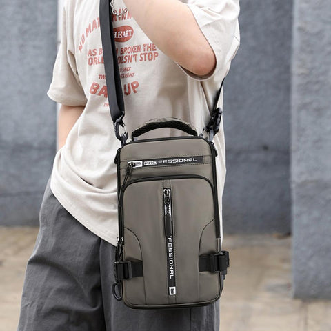Image of Nylon USB Charging Pack Chest Bags