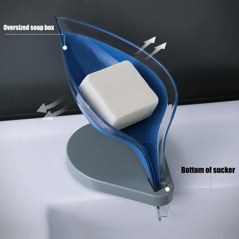 Image of Soap Holder Sink Sponge Drain Box Creative Suction Cup.