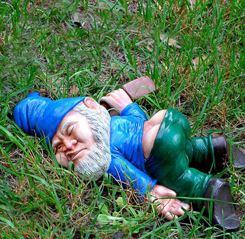 Image of Drunken Dwarf Resin Christmas Courtyard Ornaments