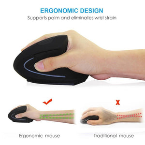 Wireless Mouse Light Wrist Healing Vertical Mouse.