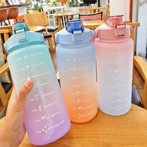 Outdoor Plastic Cup Fitness Sports Anti-Fall Scale Water Cup