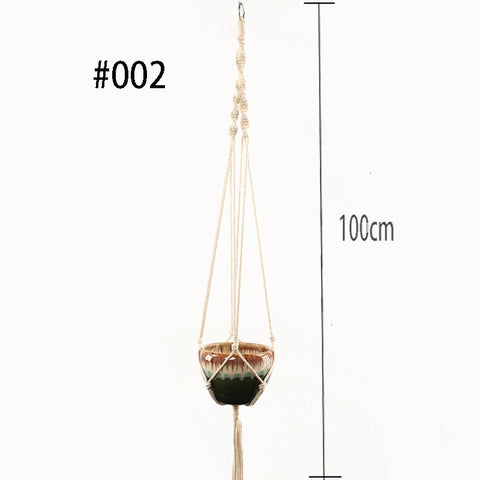 Image of Handmade Macrame Plant Hanger Wall Decoration