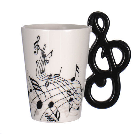 Image of Guitar Ceramic Cup Unique Gift.