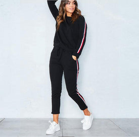 2 Piece Clothing Set Leisure Sports Suit Sweatshirt+Pants Tracksuit