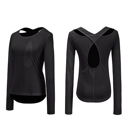 Long Sleeve Sports Top Shirt Gym Workout.