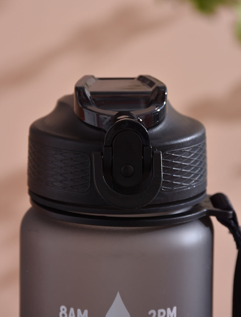 Sports Straw Water Cup Tritan Gradient Bounce Cover Water Bottle