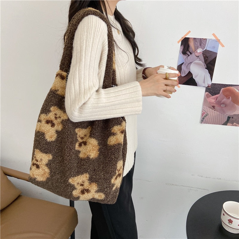 Fabric Shoulder Tote Bag